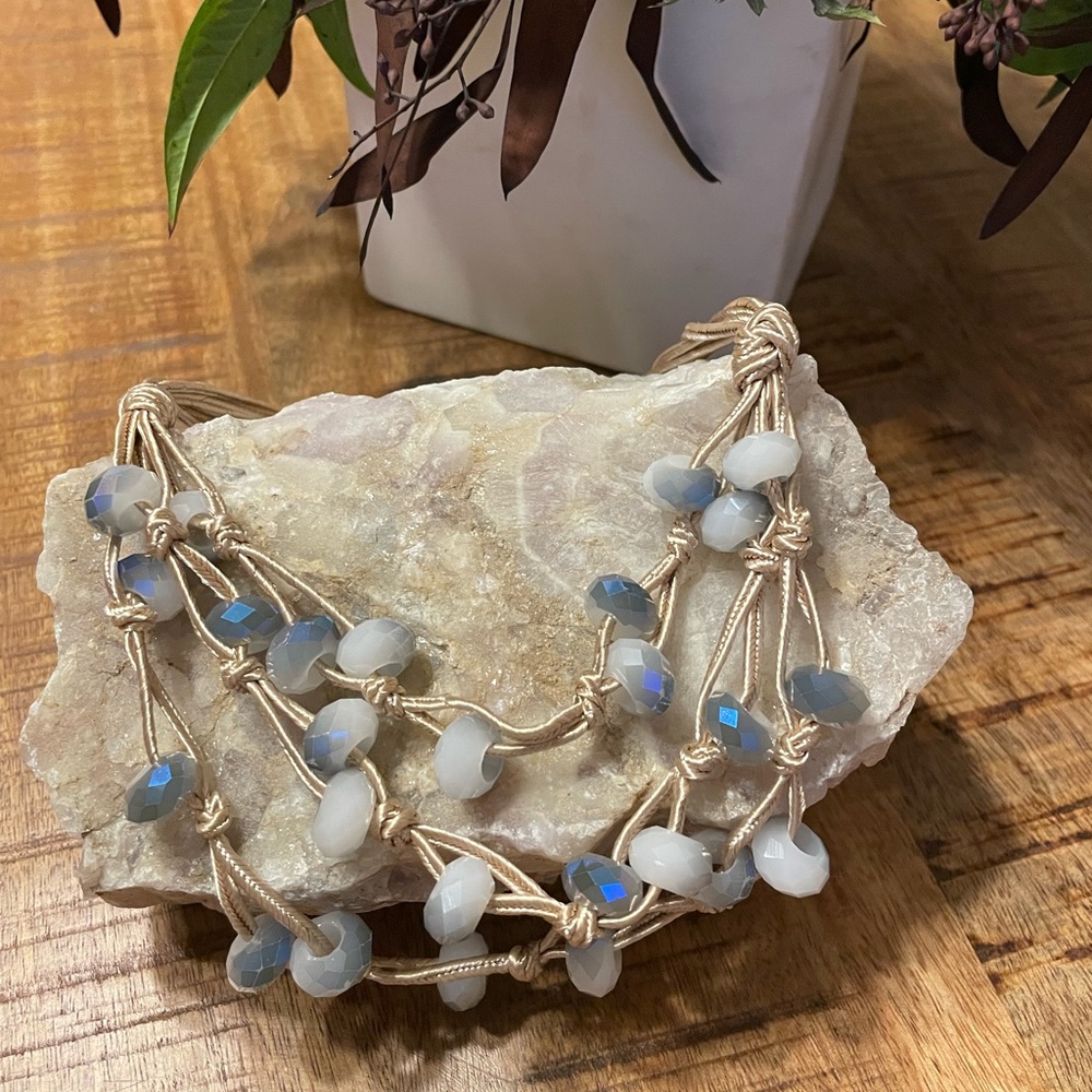 Unbranded blue beaded necklace